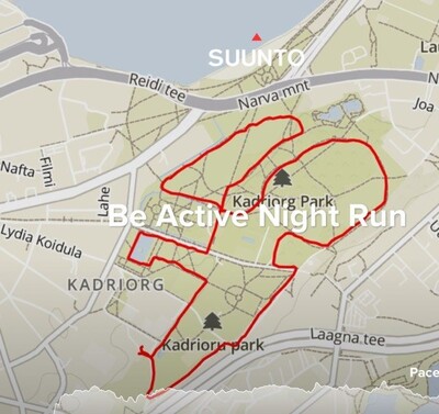 5 km rada läbib mitmeid Kadrioru pargi vaatamisväärsusi