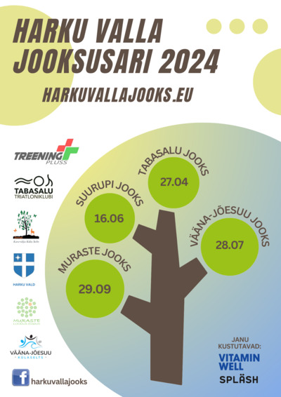 Harku valla jooksusari alustab 27. aprillil Tabasalu jooksuga