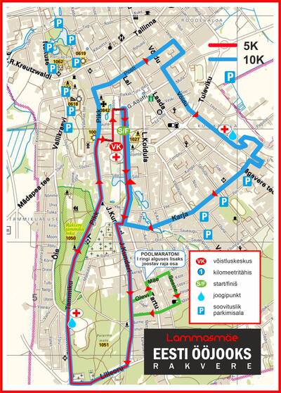 5 km, 10 km ja poolmaraton