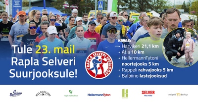 1. maist tõusevad Rapla Selveri Suurjooksu osalustasud