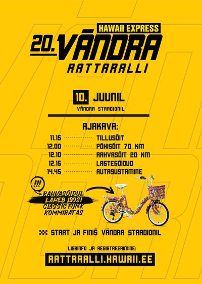 Hawaii 20. Vändra Rattaralli poster