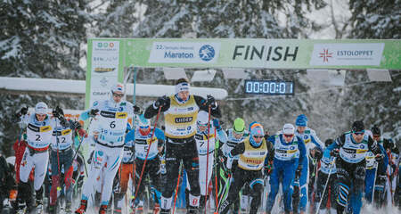 23. Tamsalu-Neeruti maraton meelitab mõnusalt lumise rajaga