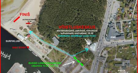 3,8 km start jääb andmata/3,8 km start will not take place!