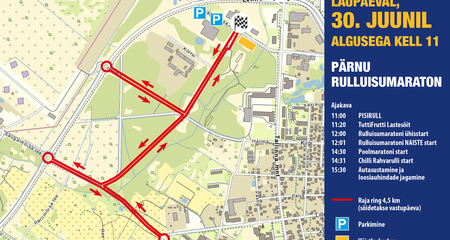 Pärnu etapil rullitame uuel rajal!
