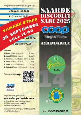 Saarde discgolfi sari