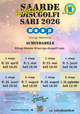 Saarde lahtine discgolfi sari 2026 - 1. etapp